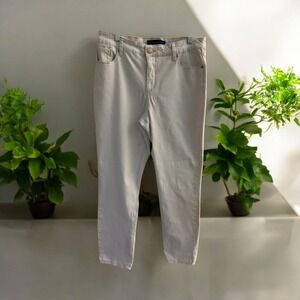 Bandalino Amy Ankle Pants Straight‎ Leg Casual Beige Size 6